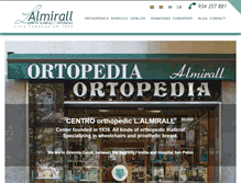 Tablet Screenshot of centroortopedicolalmirall.com